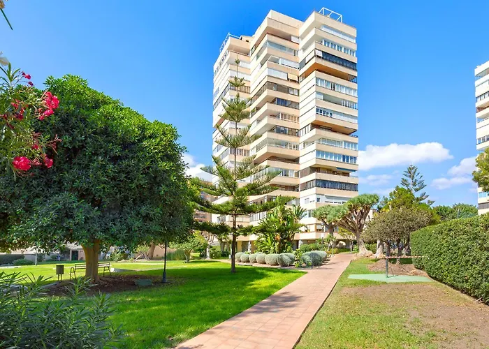 Playamar Flat In The With Pool, Tennis And Paddle Court, Gardens Apartament *