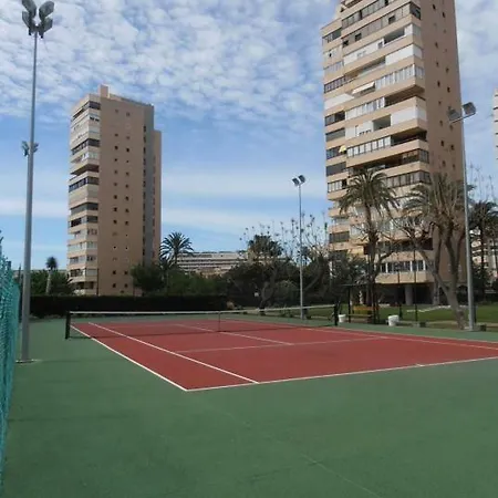 Playamar Flat In The With Pool, Tennis And Paddle Court, Gardens Daire *